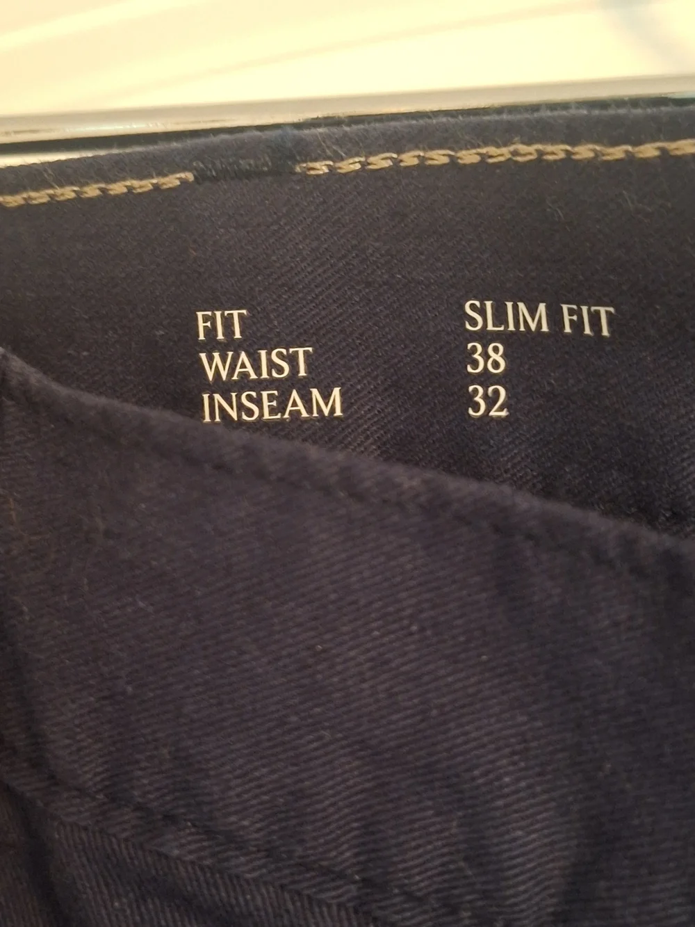 NWT Banana Republic Mens 38 X 32 Navy Blue Linen Blend Pants